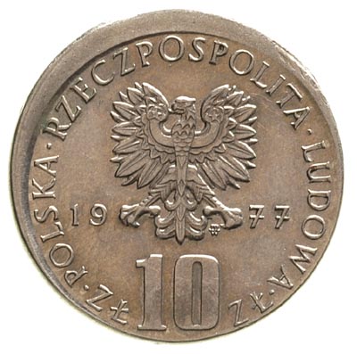 10 złotych 1977, Warszawa, Bolesław Prus, 7.73 g