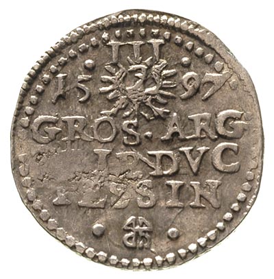 trojak 1597, Cieszyn, F.u.S. 2987, rzadki