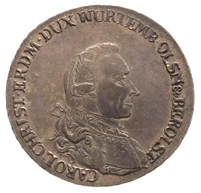 talar 1785, Wrocław, litera K pod popiersiem, F.