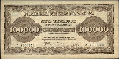 100.000 marek polskich 30.08.1923, seria A, Miłczak 35, Lucow 433 R3, piękne
