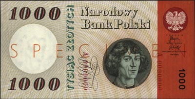 1.000 złotych 29.10.1965, SPECIMEN, seria A 0000