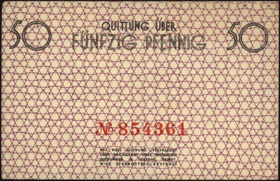50 fenigów i 1 marka 15.05.1940, Miłczak Ł1 i Ł2b, łącznie 2 sztuki, piękne