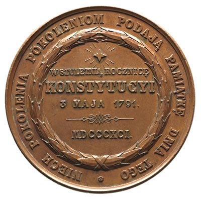 medal 100-lecie Konstytucji 3 maja autorstwa L. 