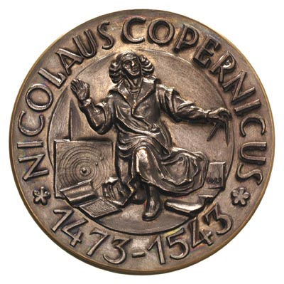 Mikołaj Kopernik - medal autorstwa Wojciecha Jas