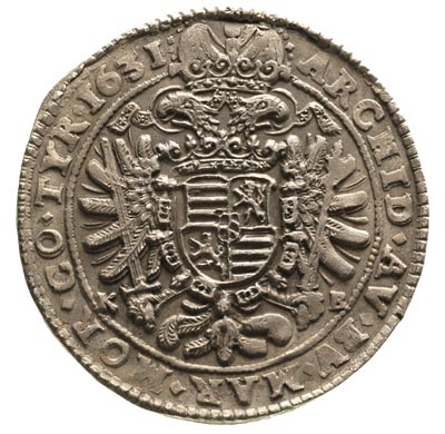 Ferdynand II 1619-1637, półtalar 1631 / KB, Krzemnica, Herinek 766, patyna