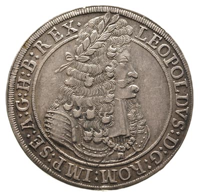 Leopold I 1657-1705, talar 1695, Hall, Dav. 3245, delikatna patyna