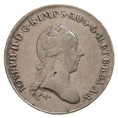 Józef II 1780-1790, scudo 1785, Mediolan, Dav.13