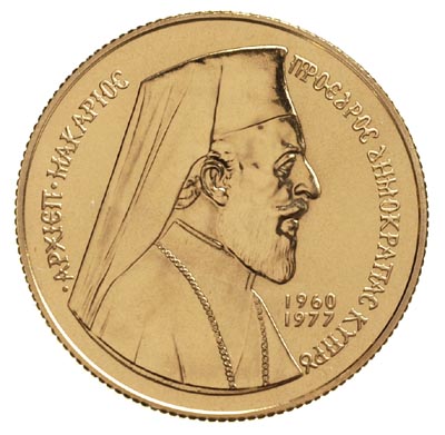 50 funtów 1977, złoto 15.96 g, Fr. 6, wybite stemplem zwykłym