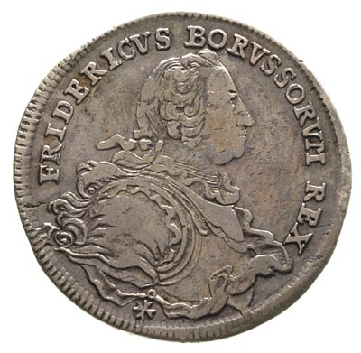 Fryderyk II Wielki 1740-1786, 1/2 talara 1752/B, Wrocław, Neumann 212, Olding 31