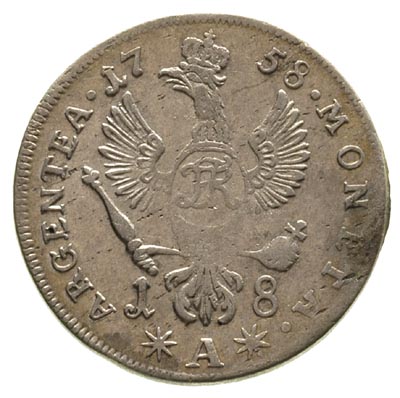 Fryderyk II Wielki 1740-1786, ort 1758/A, Berlin, Neumann 320, Olding 355