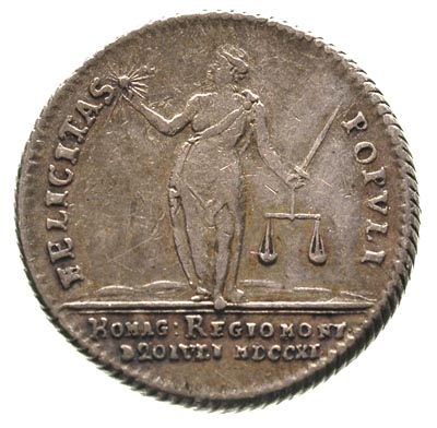Fryderyk II Wielki 1740-1786, odbitka w srebrze 