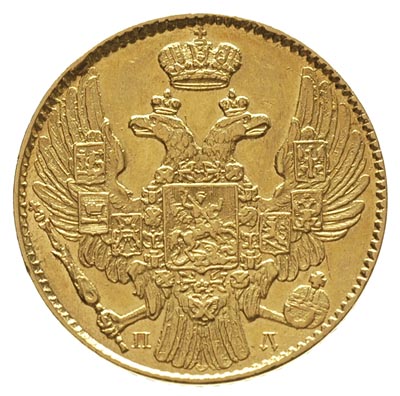 5 rubli 1838 / П-Д, Petersburg, złoto 6.59 g, Bi
