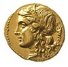 SYCYLIA, Syrakuzy, Hieron II 275-215 pne, dekadrachma, Aw: Głowa Persefony w lewo, Rw: Biga w lewo..