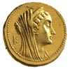 EGIPT, Ptolemeusz II Filadelfos 285-246 pne, oktodrachma, Aw: Głowa Arsinoe II w prawo- siostry i ..