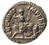 Karakalla 198-217, denar, Aw: Popiersie cesarza w prawo, Rw: Securitas siedząca na tronie w prawo,..