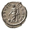 Macrinus 217-218, denar, Aw: Popiersie cesarza w prawo, Rw: Prowidentia z rogiem obfitości i różdż..