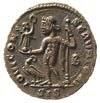 Licyniusz 308-324, AE-20, Aw: Popiersie cesarza w prawo i napis wokoło, Rw: Stojący Bonus trzymają..