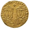 Konstantyn V 741-775, solidus, Konstantynopol, Aw: Popiersie cesarza Konstantyna i Loena IV w koro..