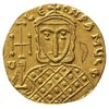 Konstantyn V 741-775, solidus, Konstantynopol, Aw: Popiersie cesarza Konstantyna i Loena IV w koro..