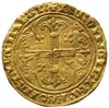 Karol VII 1422-1461, royal d’or (1429-1431), Aw: Stojąca postać króla na wprost, w polu lilie, w o..