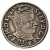 trojak 1581, Wilno, rzadka odmiana z III w okrągłej tarczy pod popiersiem króla, Ivanauskas 768:12..