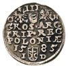 trojak 1585, Olkusz, odmiana z literami G - H po