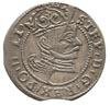 grosz 1582, Ryga, Gerbaszewski 1, moneta wybita pękniętym stemplem z końcówki blachy