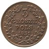 3 grosze 1831, Warszawa, łapy orła proste, Plage 282, patyna