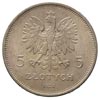 5 złotych 1928, Warszawa, Nike, Parchimowicz 114 a, piękna moneta z delikatną patyną
