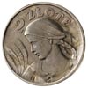 2 złote 1924, Głowa Kobiety z kłosami, bez napis