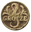 wzór monety dwugroszowej wykonany na tekturze, Aw: Orzeł i napis w otoku WZÓR MONETY POLSKIEJ, Rw:..