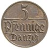 5 fenigów 1923, Berlin, Parchimowicz 55.c, rzadkie, moneta wybita stemplem lustrzanym, wyśmienity ..