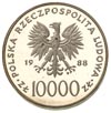 10.000 złotych 1988, Warszawa, Jan Paweł II, Parchimowicz 367, wybito 5.000 sztuk, srebro 31.30 g,..