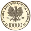 10.000 złotych 1989, Warszawa, Jan Paweł II, Parchimowicz 369 a, wybito 5.000 sztuk, srebro 31.19 ..