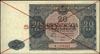 20 złotych 15.05.1946, SPECIMEN, seria A 1234567, Miłczak 127a