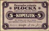 Płock- miasto, 5 i 20 kopiejek ważne do 1.01.1919, Podczaski R-310.B.1 i 3, łącznie 2 sztuki, bard..