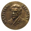 medal pośmiertny - Władysław Reymont, Aw: Popiersie, w otoku napis, Rw: Wieniec ze zboża z orłem w..