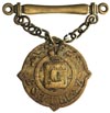 Aleksander II 1855-1881, odznaka sołtysa guberni łomżyńskiej, 19.02.1864, z zawieszką na łańcuchu,..