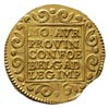 Utrecht, dwudukat 1654, złoto 6.94 g, Fr. 282, Delmonte 961, ślad dwukrotnego odbicia stempla