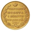 5 rubli 1829 / П-Д, Petersburg, złoto 6.45 g, Bitkin 4