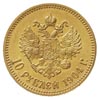 10 rubli 1904 / A-P, Petersburg, złoto 8.60 g, Kazakov 281, ładne