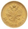 10 rubli 1909 / Э-Б, Petersburg, złoto 8.60 g, Kazakov 359, rzadki rocznik