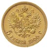 5 rubli 1900 / Ф-З, Petersburg, złoto 4.30 g, Kazakov 203, bardzo ładne