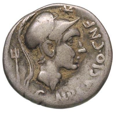 Cn. Cornelius Blasio Cn. f .112-111 pne, denar, 