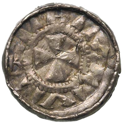 Saksonia, denar krzyżowy, srebro 1.24 g, CNP typ