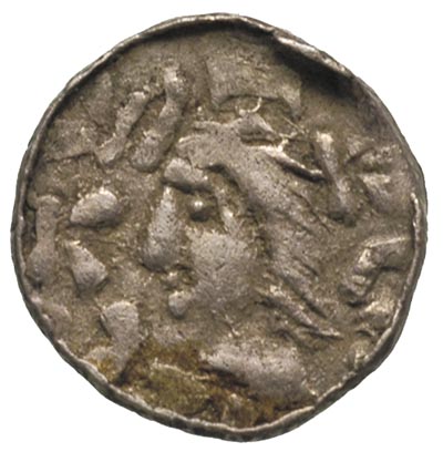 Władysław Herman 1081-1102, denar, Aw: Głowa, w 
