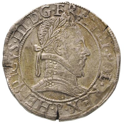 frank 1576/B, Rouen, Duplessy 1131, na awersie rysy w tle, patyna