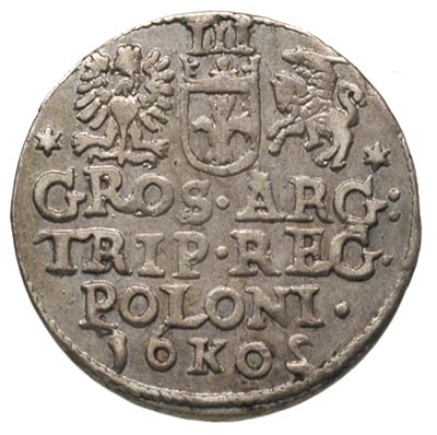 trojak 1602, Kraków, cyfra 2 w lustrzanym odbici