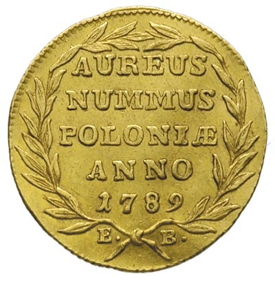 dukat 1789, Warszawa, złoto 3.48 g, Plage 449, K