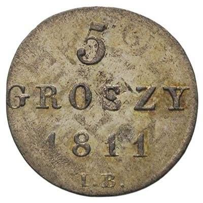 5 groszy 1811, Warszawa, Plage 96, moneta wybita